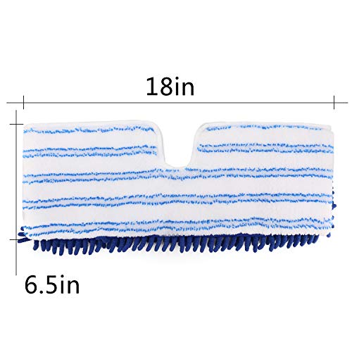 Extra Soft Dual- Action Replacement for O- Cedar Flip Mops, Long Lasting - Machine Washable, Versatile (Pack of 3, 18")