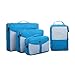 MIU COLOR Packing Cubes - Durable 4 Piece Packing Cubes Set - Exactly Lightweight Mesh Travel Packing Cubes and Luggage P