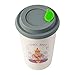 Let That Shit Go Meditating Buddha Ceramic Coffee Travel Mug 12 oz. with Sealed BPA Free Lid - Dishwasher and Microwave Safe - Yoga Coffee Mug - Funny Quote for Yoga Lovers
