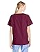 Landau Essentials Relaxed Fit 4-Pocket V-Neck Scrub Top for Women 8219 Wine