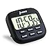 LUOEM Digital Kitchen Timer 24 Hours Magnetic Clock Timer with Loud Alarm and Larger Screen