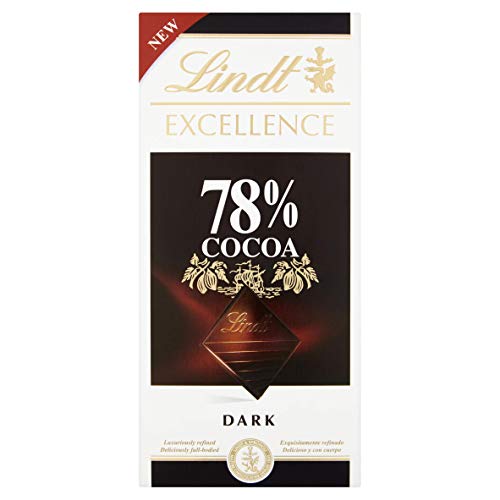 Lindt Excellence Intense Dark 90 Cacao Chocolate Bar Each 100 g (Pack