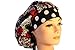 Scrub Hat Chemo Cap Bouffant Style MANY Color Options Available (Red Silver Floral/Dot)