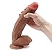 Nabini 12 inch Liquid Silicone Dildo – Lifelike Huge Dong – Strong Suction Cup – Realistic and Extremely Soft Adult Toy – 100% Waterproof Big Size Adult Sex Toythumb 1