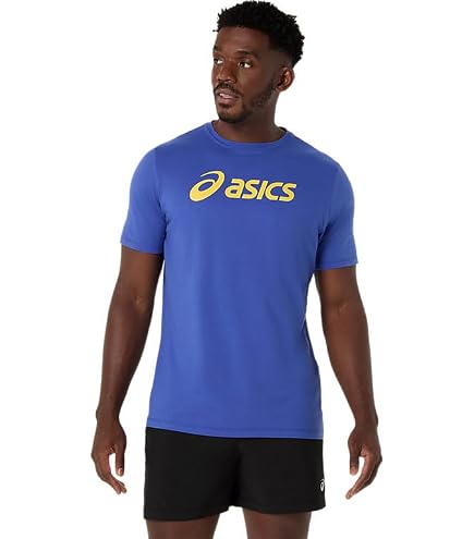 Amazon.com: ASICS Men's STRIPE Short Sleeve TEE Running Apparel