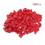 Cedmon 50 Pack 6mm Red Retail Shop Security Display Hook Anti Sweep Theft Stop Lock