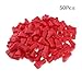 Cedmon 50 Pack 6mm Red Retail Shop Security Display Hook Anti Sweep Theft Stop Lock