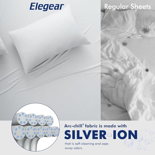 Elegear Cooling Blanket, Arc-Chill 3.0 Summer Blanket Q-Max 0.5 Cooling Sheets for Night Sweats and Hot Sleeper Soft Lightweight Thin Cold Throw for Bed Sofa Chair Travel, Twin/Double, 150x200cm, Gray