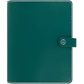 Filofax The Original Organizer, A5 Size, Dark Aqua - Leather, Six Rings, Week-to-View Insert, Multilingual (C022383)