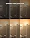 LED Torchiere Floor Lamps, Gladle Dimmable Tall Standing Lights for Living Room Bedroom Office, Super Bright Modern Sky Floor Lamp Uplight with 5 Brightness Levels, Work with Smart Plug, Warm White