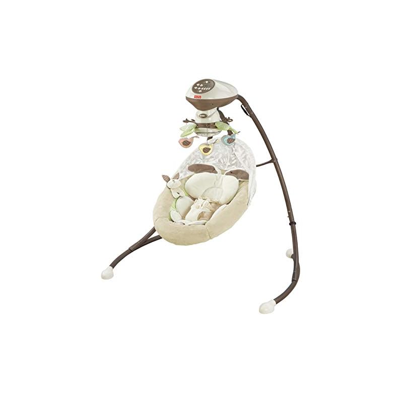 Fisher-Price My Little Snugabunny Swing, dual motion baby swing with music, sounds and motorized mobile Fisher-Price My Little Snugabunny Swing, dual motion baby swing with music, sounds and motorized mobile