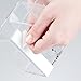 iDesign AFFIXX, Peel and Stick Strong Self-Adhesive Vanity Cosmetic Organizer, Storage for Hair Care, Jewelry, Bath, Cotton Swab Holder, Makeup - Set of 3, Clear