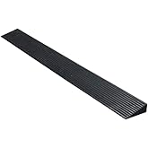 Bilaida 1.2" Rise Solid Rubber Threshold Ramp, 1500 LBS Capacity, 39" Wide Non-Slip Wheelchair Ramp for Doorway Indoor or Out