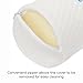 Mindful Design Cooling Gel Memory Foam Round Pillow - Extra Firm Cervical Support Bolster Roll for Neck and Back Pain Relief (White, 6