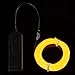 Onite US-20EL-02YL 16.4ft Yellow Neon Glowing Strobing Electroluminescent EL Wire Light with Battery Pack Controller for Parties, Halloween, Automotive, Advertisement Decoration