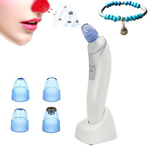 Jannychen Pore Acne Cleaner Diamond Microdermabrasion Electric Vacuum Suction Facial Blackhead Remover Nose Blackhead Cleaner Cuticle and Dead Skin Remover Machine