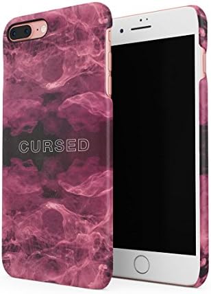 Cursed Purple Smoke Hard Thin Plastic Phone Case Cover For iPhone 7 Plus & iPhone 8 Plus