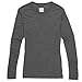 MERIWOOL Womens Base Layer 100% Merino Wool Midweight Long Sleeve Thermal Shirt Charcoal Gray