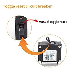 T Tocas Single Pole Black Toggle Magnetic Circuit