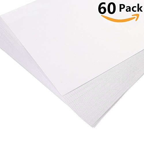 ONEST 60 Sheets Watercolor Paper Bulk Pack Cold Press Ready Cut for Beginning Artists or Students, 7 by 10 Inches,White