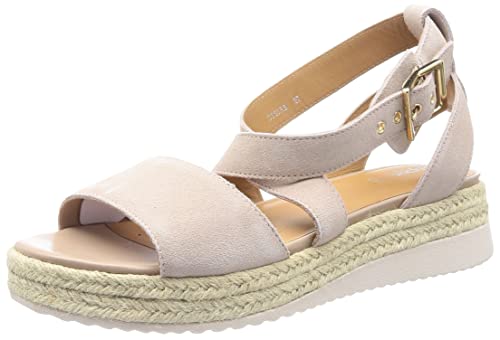 Geox D EOLIE Espadrille Wedge Sandal, Nude, 41 EU