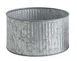 Creative Co-op Corrugated Tin Planter for 6