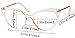 SOOLALA Ladies Oversized Cat Eye Reading Glass Modern Eyeglass Frame, Pink, 1.5