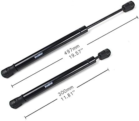VIOJI 2pcs Rear Hatch Left+Right Door Lift Supports Strut Shocks Springs Arms Damper Pro for 1993-1997 Mazda 626 (With Spoiler)