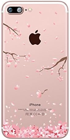 iPhone8 Plus Case,iPhone7 Plus Cases True Holiday Clear Flower Pattern Soft Flexible Case Shockproof Anti Scratch Ultra Thin TPU Silicone Back Cover for iPhone7 Plus,iPhone8 Plus Case 5.5 inch