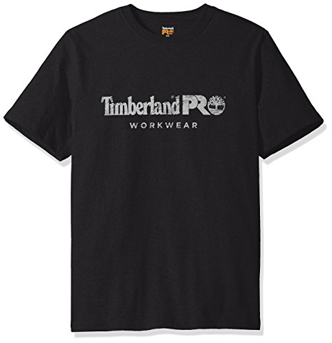 Timberland PRO Men's Cotton Core Short-Sleeve T-Shirt, Jet Black, Large