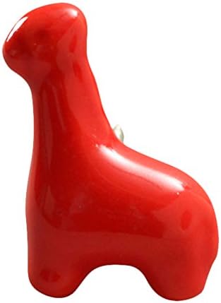 Pinch of Pretty 3 cm Ceramic Giffy Giraffe Knob (Red)