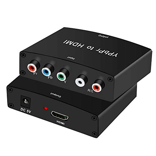 image for avedio links Component (YPbPr) + R/L Audio Input to HDMI 1.3 Output Co