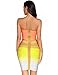 meilun Women's Rayon Strapless Bandage Dress Rainbow Stretch Party Dress (Small)