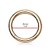 MoBody Seamless Hinged Nose Ring Septum Clicker Hoop | Hypoallergenic Surgical Steel Jewelry Piercing (Rose Gold, 6mm - 14G)