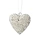 Housweety 10pcs Silver Plated Heart Shape Photo Frame Locket Pendants 26x26mm