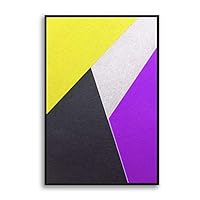 Framed Canvas Wall Art Clouds and Colors Canvas Prints Home Artwork Decoration for Living Room,Bedroom - 16x24 inches