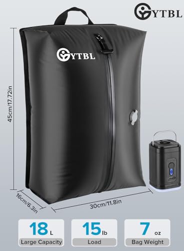 GYTBL Travel Vacuum Bags with Wireless Pump, Vacuum Bags For Travel High Compression Space Saver, IP67 Waterproof Reusable Vacuum Sealer Bags for Clothes, Suitcase & Storage Backpack(2 Pack)