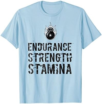 Endurance Strength Stamina Fitness Exercise Kettelbell Tee