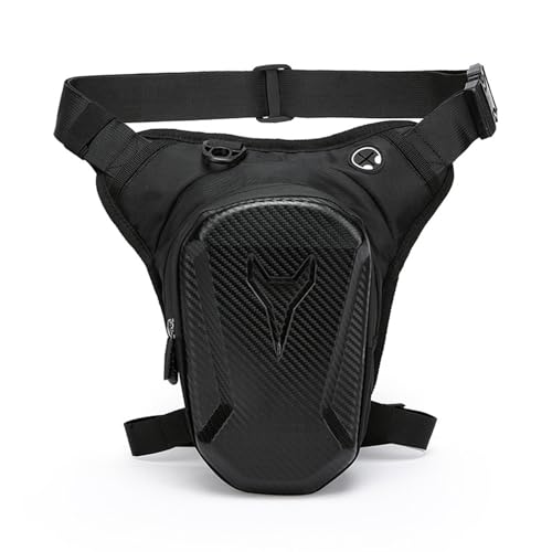 CHUANFU Adjustable Motorcycle Leg Bag, Waterproof Motorcycle Leg Bag for Men and Women, Multifunctional Thigh Bag with Expandable Pocket, for Cycling, Hiking, Fishing, Camping