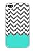 EVERMARKET(TM) Chevron Pattern Turquoise Grey White Plastic Case for iphone 6 (4.7)