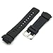 PERFIT Casio Replacement Watch Band + Spring Rods for G-Shock G100 G101 G200 G2110 G2300 G2310 G2400 GW2300 GW2310 (Black)