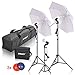 Emart Studio LED Photography Umbrella Lighting Kit, 500W 5500K LED Photo Lights for Camera Lighting, Continuous Lighting, Portrait Video Shooting - Umbrella Reflector Light