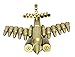 Creative Gold Bullet Shell Metal Plane-Unique New Model Bullet Shell Casing Shaped Fighter Jet- Great Decorative Piece Artillery Artwork Metal Model- Home Living/Study Room Decorations Gift