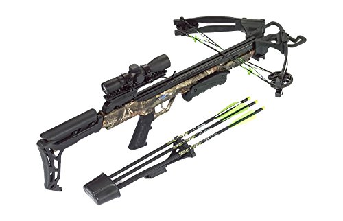 Carbon Express 20244 X-Force Blade Crossbow Kit in Camo with Scope, Bolts Quiver, Practice Tips, Rope Cocking Tool & Rail Lube - Thumbnail 6