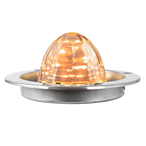 GG Grand General 81911 Amber/Clear Classic Watermelon 18 LED Light with Stainle…