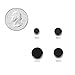 Molike 10PCS Assorted Color Punk Rock Magnetic Circle Stud Earrings Non Piercings Clip for Men Women (10PCS 6mm)