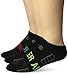 Under Armour Men's Beyond VI No Show Socks (3 Pack), Black/Assorted, Medium
