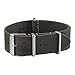 Benchmark Basics Leather Watch Band - Crazy Horse Oiled Leather One-Piece Watch Straps for Men & Women - 18mm, Dark Green