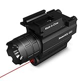 TEC.BEAN Tactical Compact Rail Mounted with 300 Lumen Led Flashlight,for Hunting,Camping,Hiking