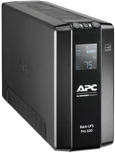 APC Back-UPS Pro BR650MI UPS 650VA 6 IEC Outlets LCD AVR Dataline